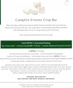 Campfire S'mores Crisp Bar-Back