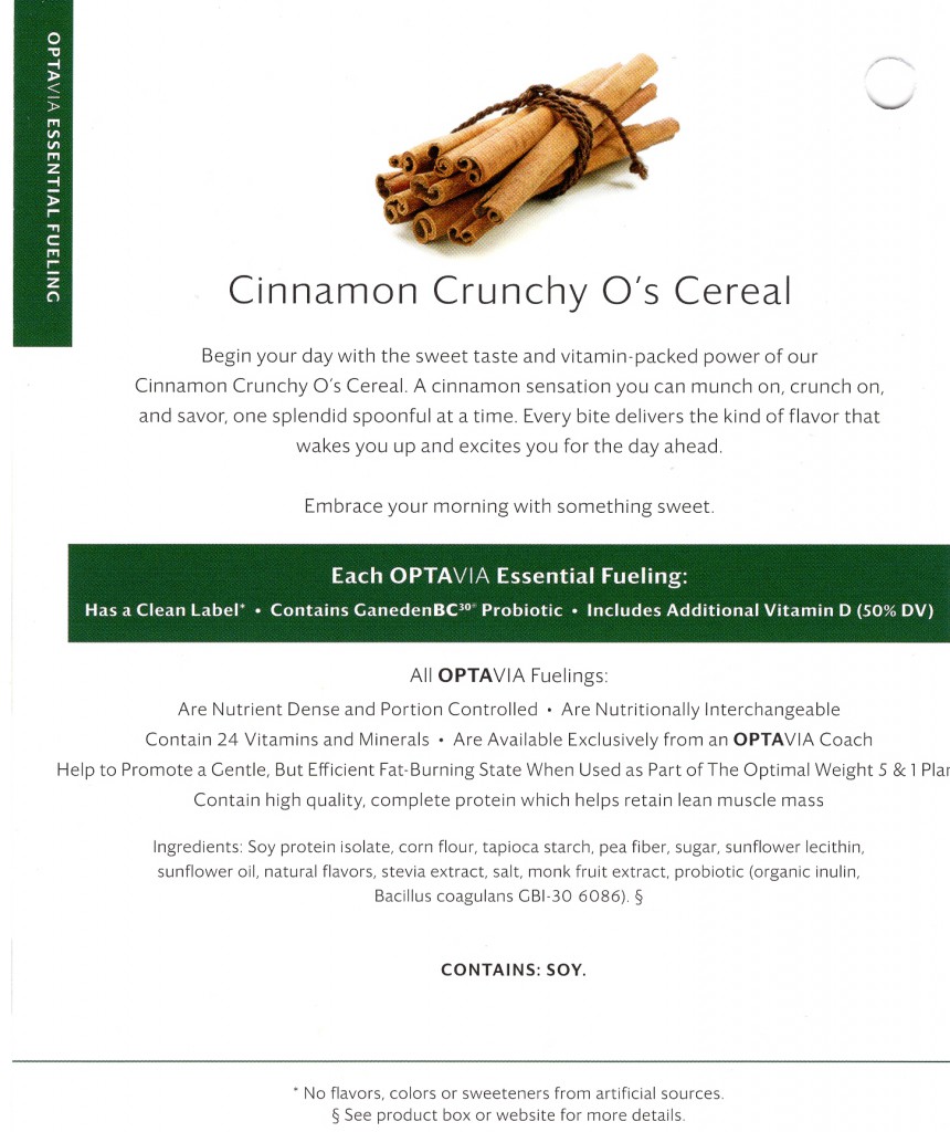 Cinnamon Crunchy O's Cereal-Back