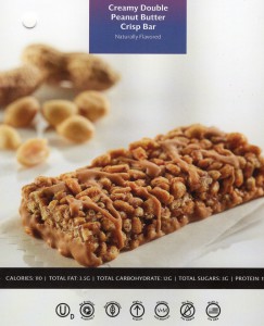 Creamy Double Peanut Butter Crisp Bar-Front