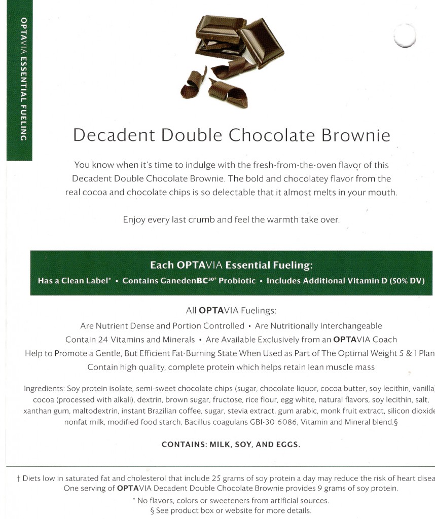 Decadent Double Chocolate Brownie-Back