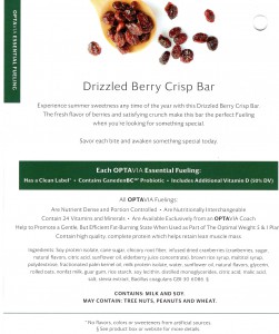 Drizzled Berry Crisp Bar-Back