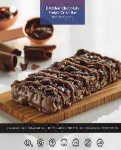 Drizzled Chocolate Fudge Crisp Bar-Front