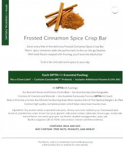 Frosted Cinnamon Spice Crisp Bar-Back