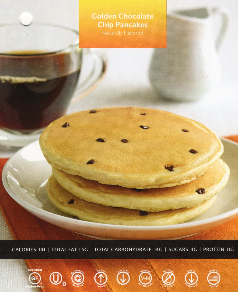 Golden Chocolate Chip Pancakes-Front