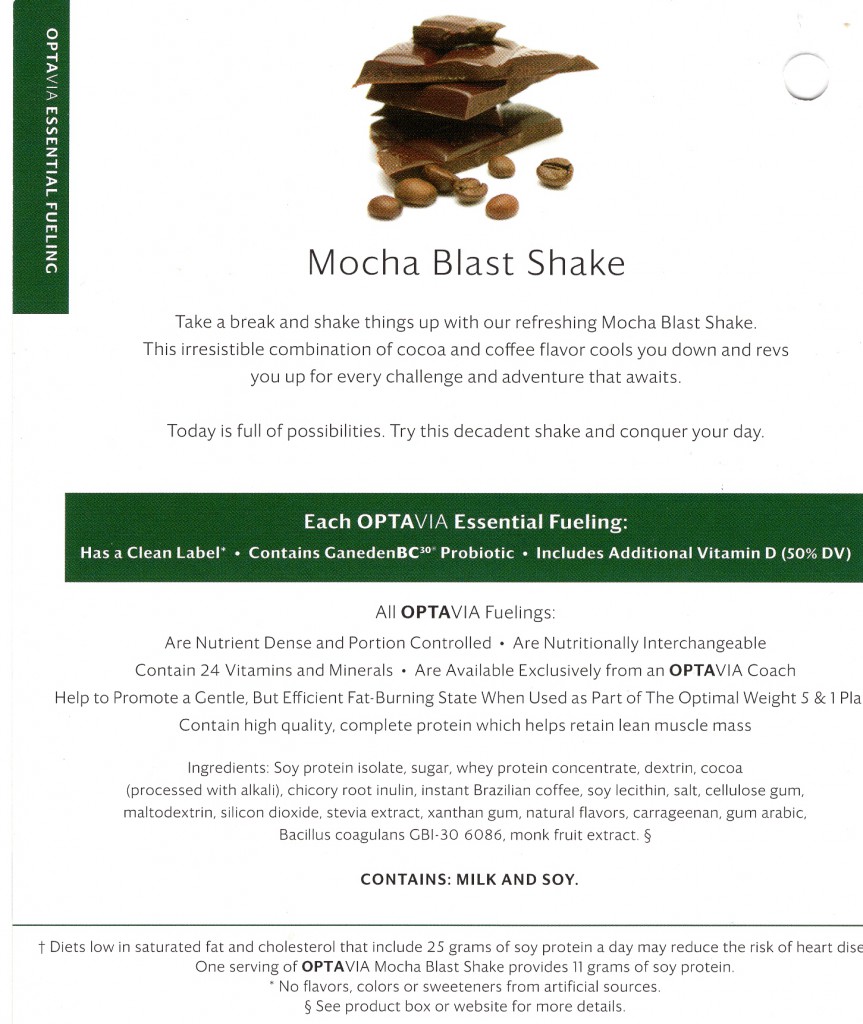 Mocha Blast Shake-Back