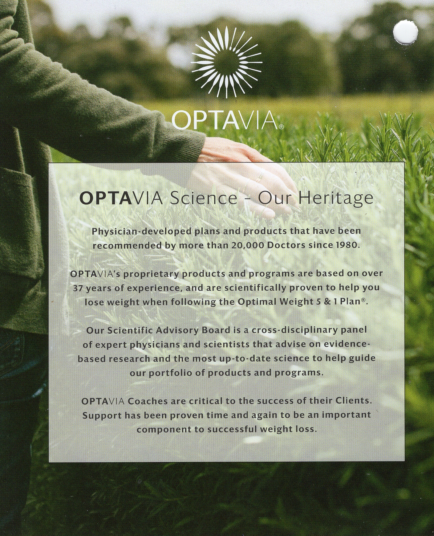 Optavia Fuelings-Back