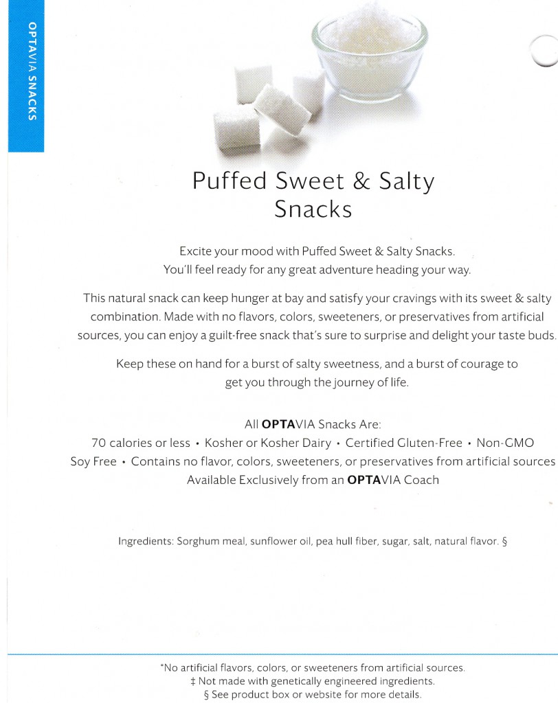 Puffed Sweet & Salty Snacks-Back