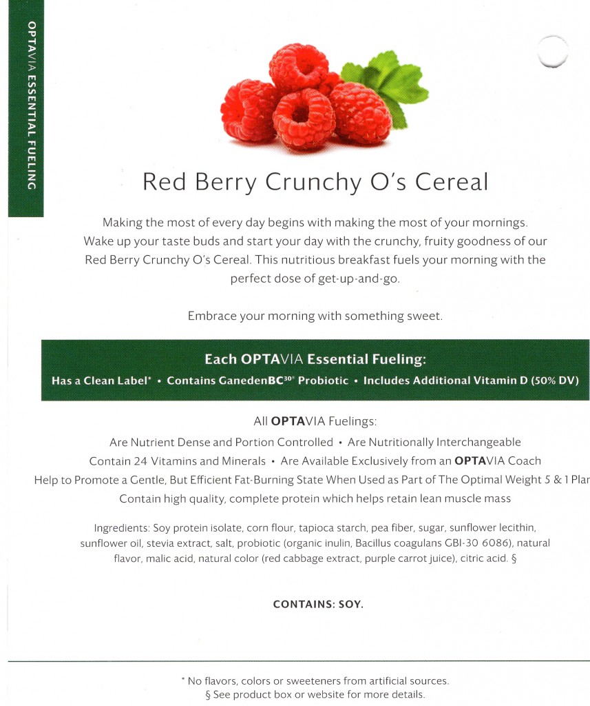 Red Berry Crunchy O's Cereal-Back