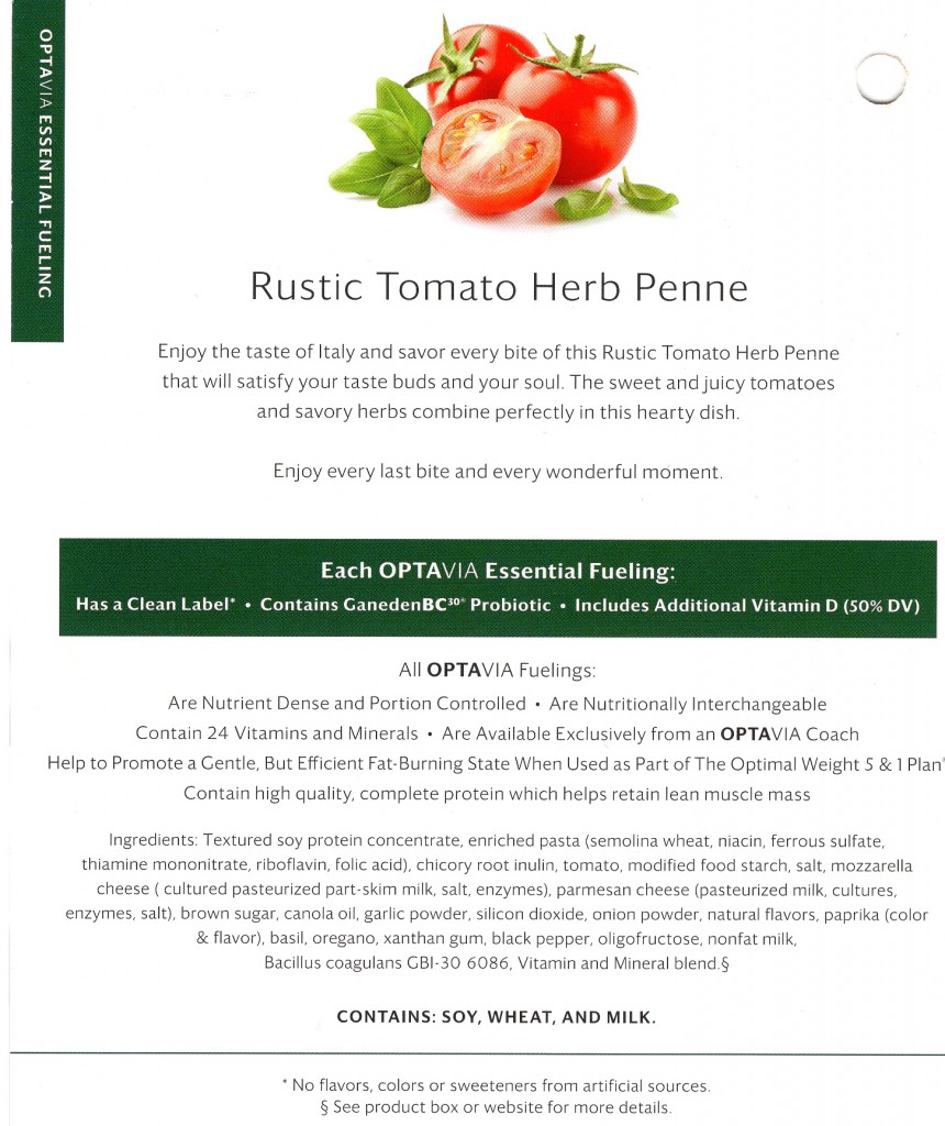 Rustic Tomato Herb Penne-Back