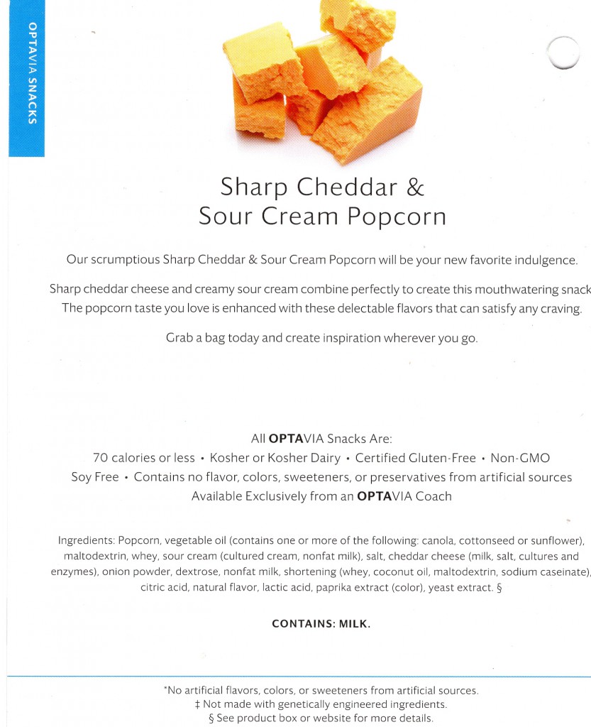 Sharp Cheddar & Sour Cream Popcorn-Back