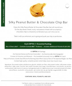 Silky Peanut Butter & Chocolate Chip Bar-Back