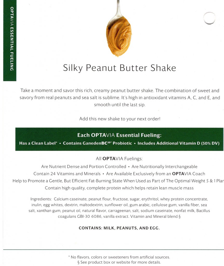 Silky Peanut Butter Shake-Back